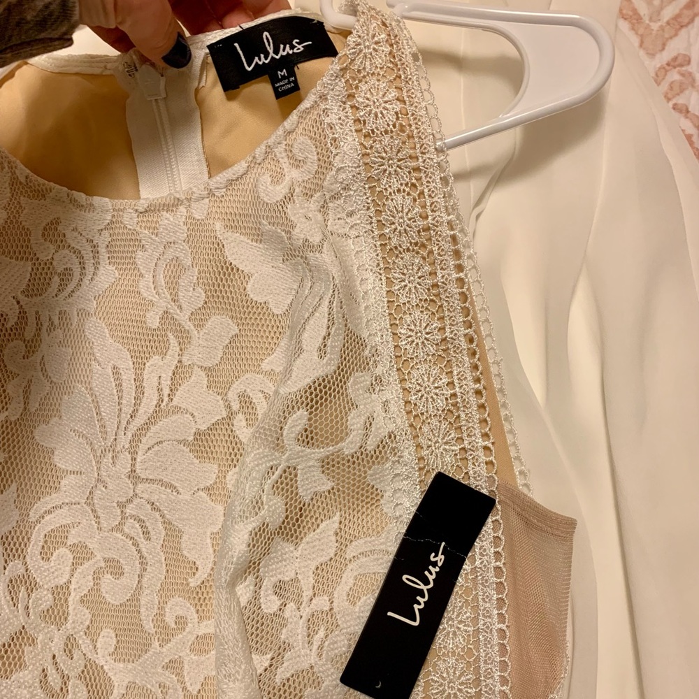 NWT Lulu’s “Forever & Always” White Lace Maxi Dress - Picture 7 of 7
